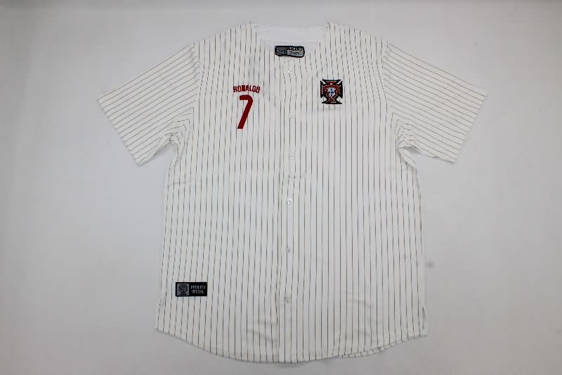 Thailand Quality(AAA) 2025 Portugal White Baseball Jersey