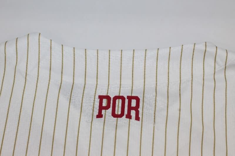 Thailand Quality(AAA) 2025 Portugal White Baseball Jersey