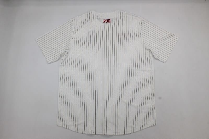 Thailand Quality(AAA) 2025 Portugal White Baseball Jersey