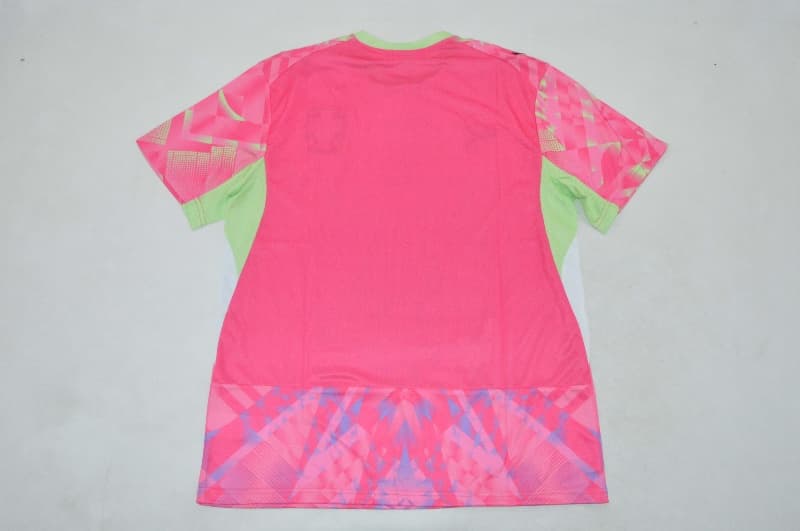 Thailand Quality(AAA) 2026 Portugal Goalkeeper Pink Soccer Jersey