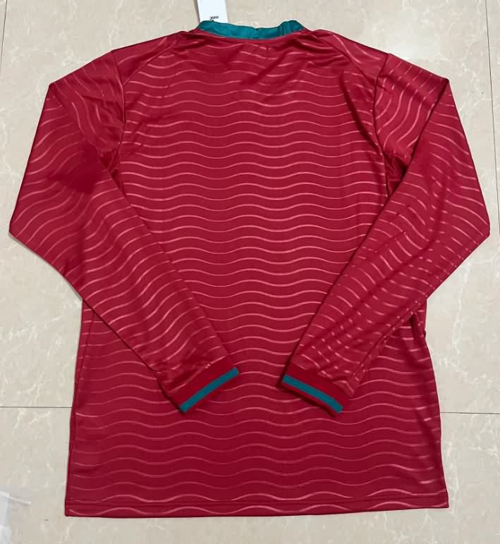 Thailand Quality(AAA) 2026 Portugal World Cup Home Long Sleeve Soccer Jersey