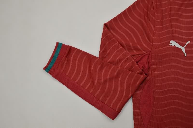 Thailand Quality(AAA) 2026 Portugal World Cup Home Long Sleeve Soccer Jersey