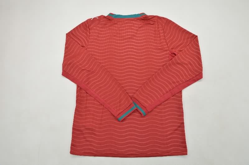 Thailand Quality(AAA) 2026 Portugal World Cup Home Long Sleeve Soccer Jersey