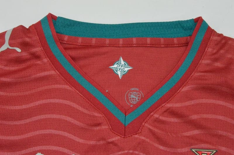 Thailand Quality(AAA) 2026 Portugal World Cup Home Women Cropped Soccer Jersey