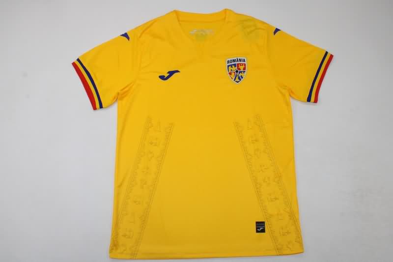Thailand Quality(AAA) 2023 Romania Home Soccer Jersey