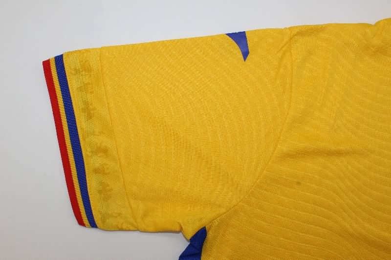 Thailand Quality(AAA) 2025 Romania Home Soccer Jersey