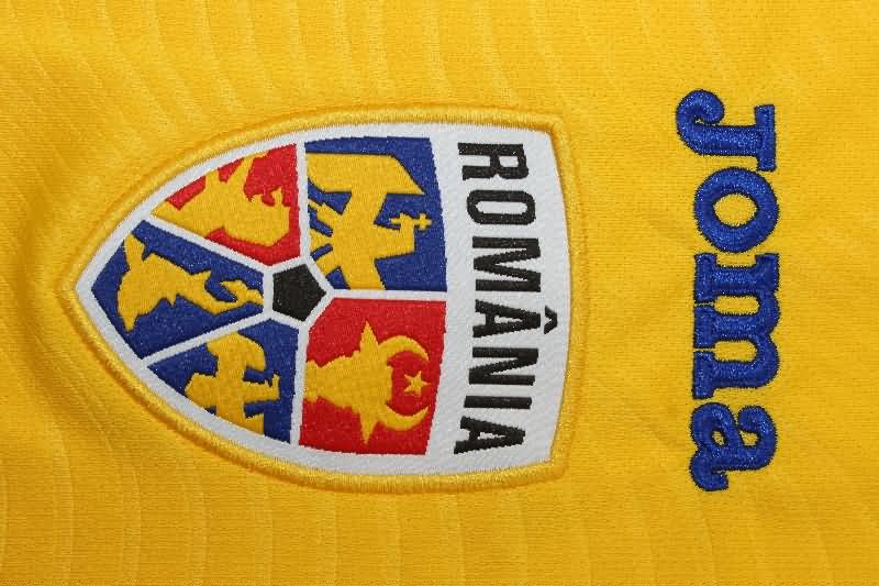 Thailand Quality(AAA) 2025 Romania Home Soccer Jersey
