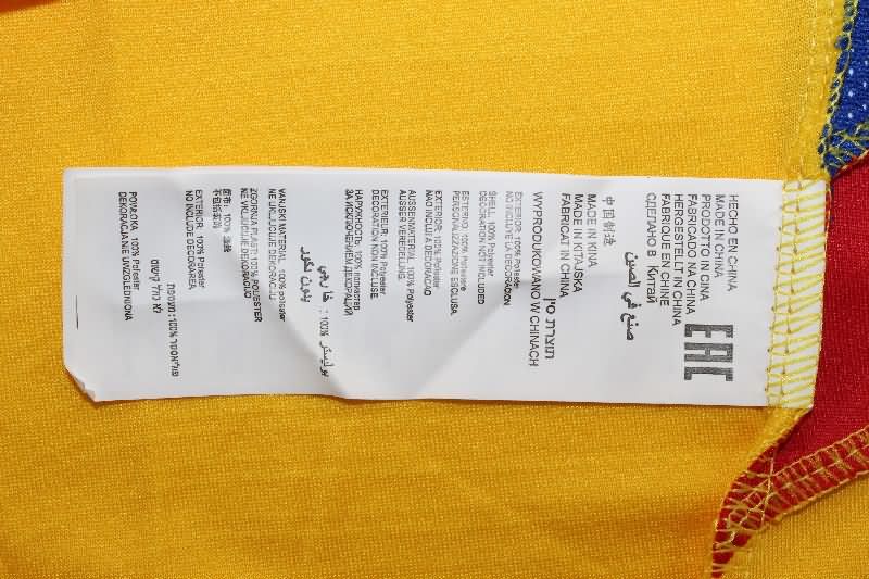Thailand Quality(AAA) 2025 Romania Home Soccer Jersey