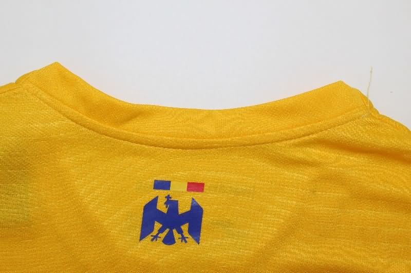 Thailand Quality(AAA) 2025 Romania Home Soccer Jersey