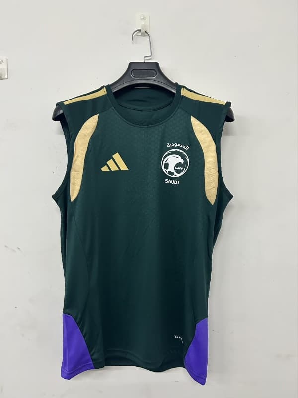 Thailand Quality(AAA) 2026 Saudi Arabia Training Vest Soccer Jersey Thailand Quality(AAA) 2026 Saudi Arabia Training Vest Soccer Jersey
