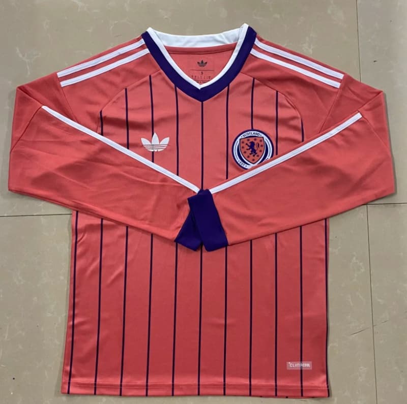Thailand Quality(AAA) 2026 Scotland Away Long Sleeve Soccer Jersey