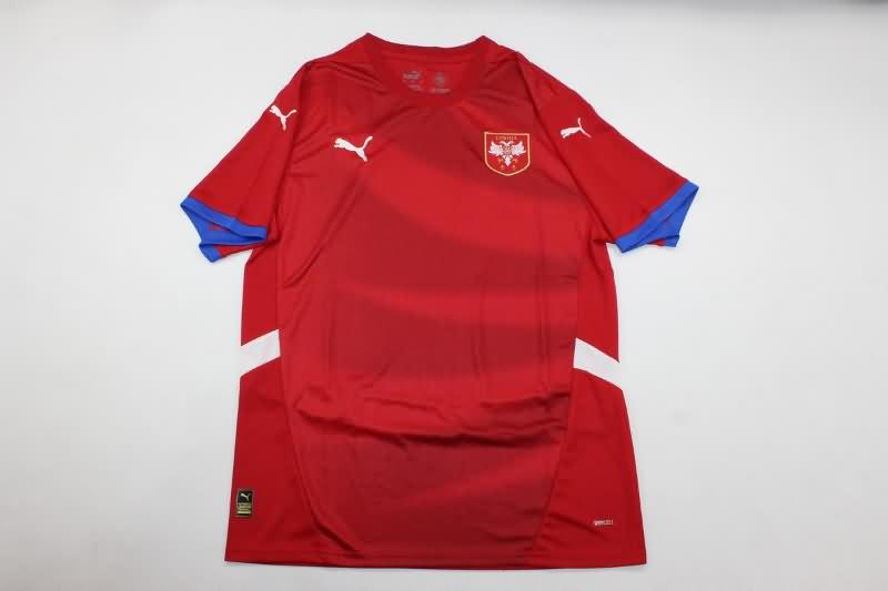 Thailand Quality(AAA) 2024 Serbia Home Soccer Jersey