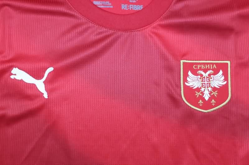 Thailand Quality(AAA) 2024 Serbia Home Soccer Jersey