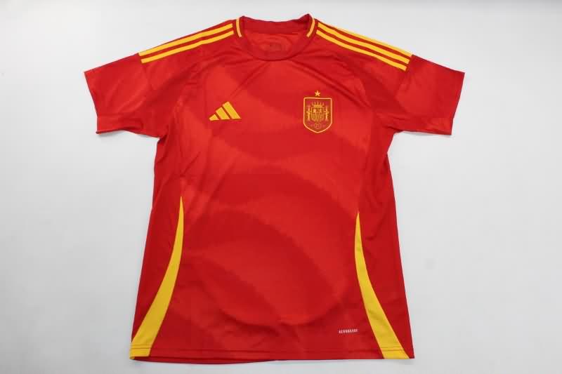Thailand Quality(AAA) 2024 Spain Home Soccer Jersey