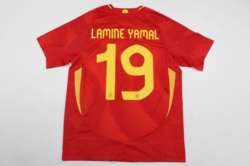 Thailand Quality(AAA) 2024 Spain Home Soccer Jersey