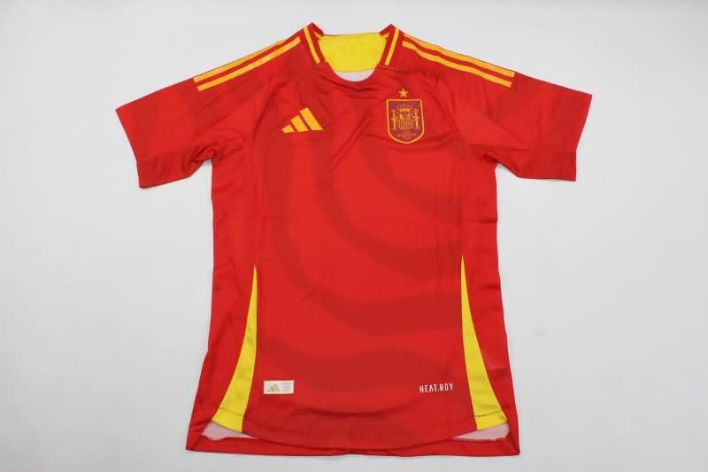 Thailand Quality(AAA) 2024 Spain Home Soccer Jersey (Player)