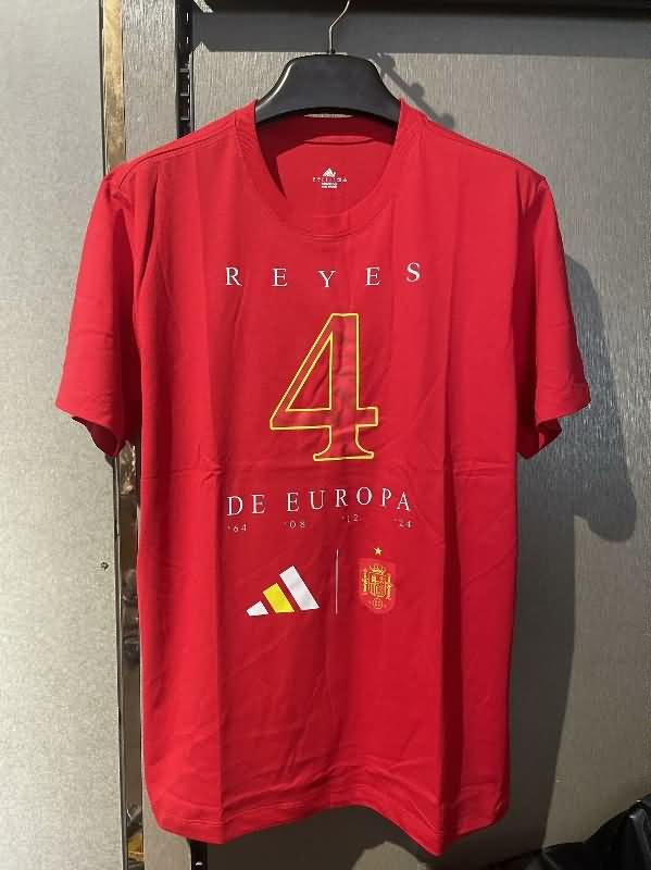 Thailand Quality(AAA) 2024 Spain Soccer T Shirts 05