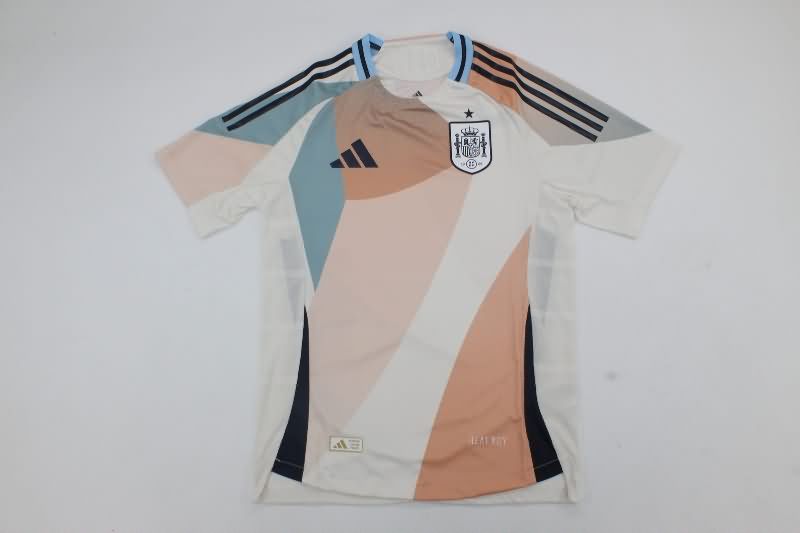 Thailand Quality(AAA) 2025 Spain Female EURO Away Soccer Jersey (Player)