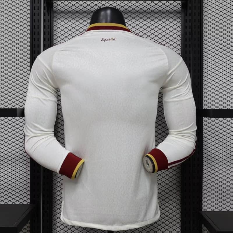 Thailand Quality(AAA) 2026 Spain World Cup Away Long Sleeve Soccer Jersey (Player)