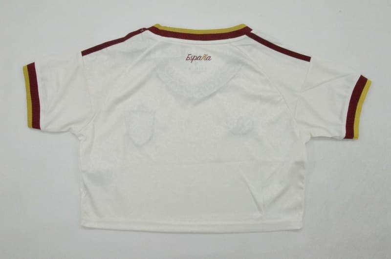 Thailand Quality(AAA) 2026 Spain World Cup Away Women Cropped Soccer Jersey
