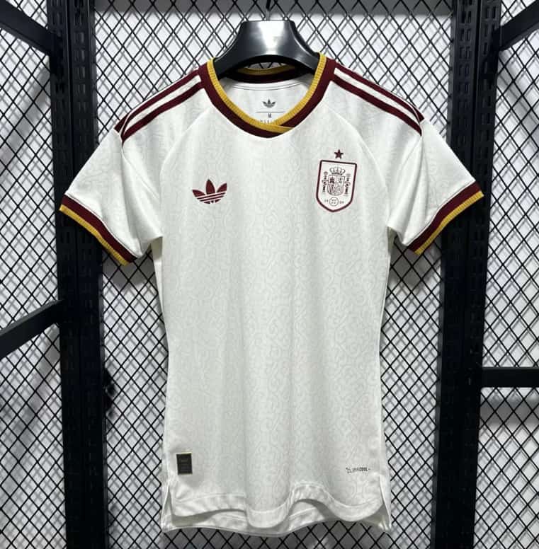 Thailand Quality(AAA) 2026 Spain World Cup Away Women Soccer Jersey(Player) Thailand Quality(AAA) 2026 Spain World Cup Away Women Soccer Jersey(Player)