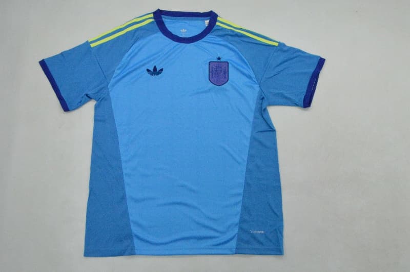 Thailand Quality(AAA) 2026 Spain World Cup Goalkeeper Blue Soccer Jersey 02 Thailand Quality(AAA) 2026 Spain World Cup Goalkeeper Blue Soccer Jersey 02