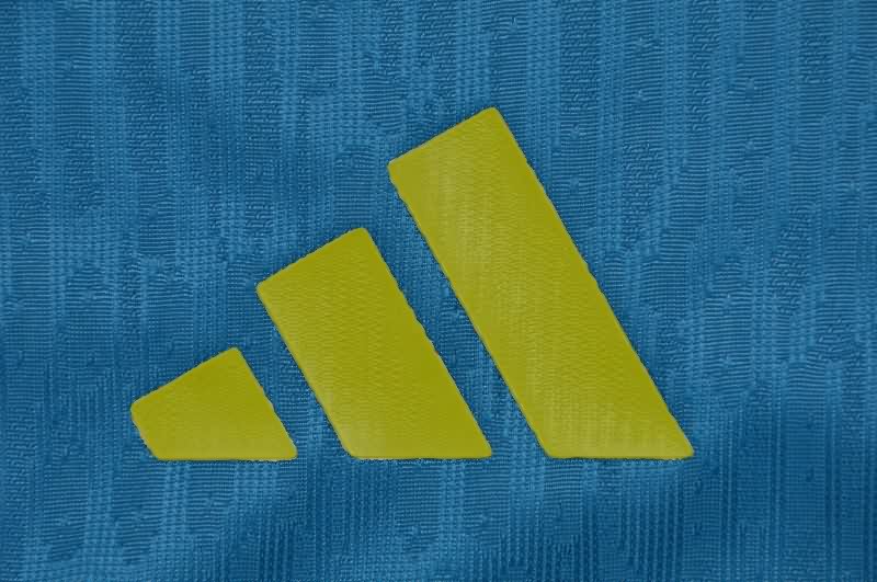 Thailand Quality(AAA) 2026 Spain World Cup Goalkeeper Blue Soccer Jersey (Player)