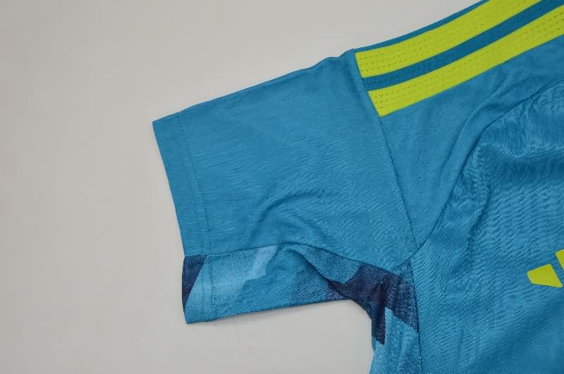 Thailand Quality(AAA) 2026 Spain World Cup Goalkeeper Blue Soccer Jersey (Player)