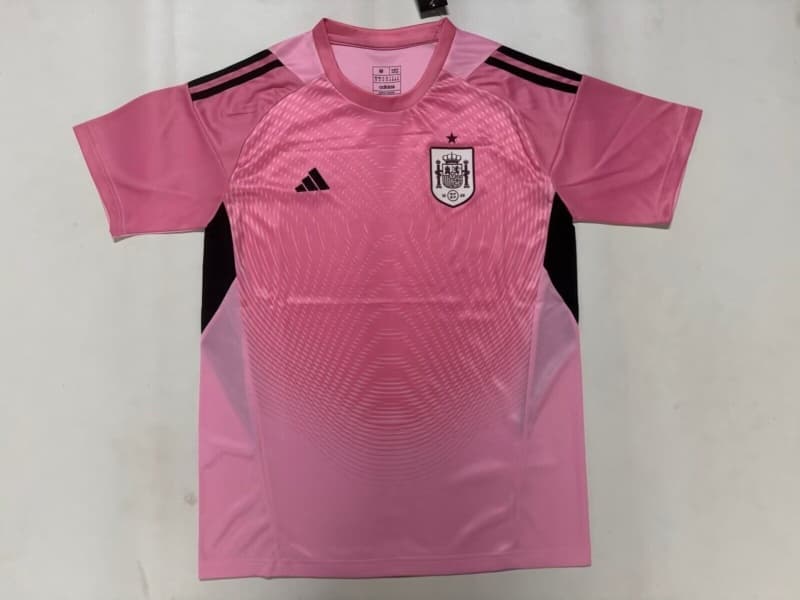 Thailand Quality(AAA) 2026 Spain World Cup Goalkeeper Pink Soccer Jersey