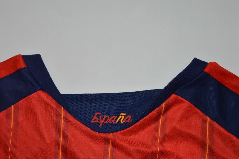 Thailand Quality(AAA) 2026 Spain World Cup Home Long Sleeve Soccer Jersey