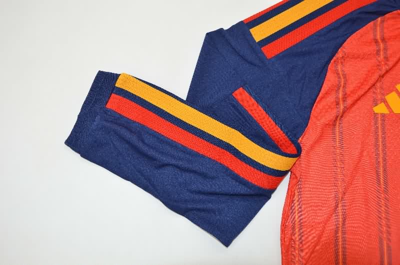 Thailand Quality(AAA) 2026 Spain World Cup Home Long Sleeve Soccer Jersey (Player)