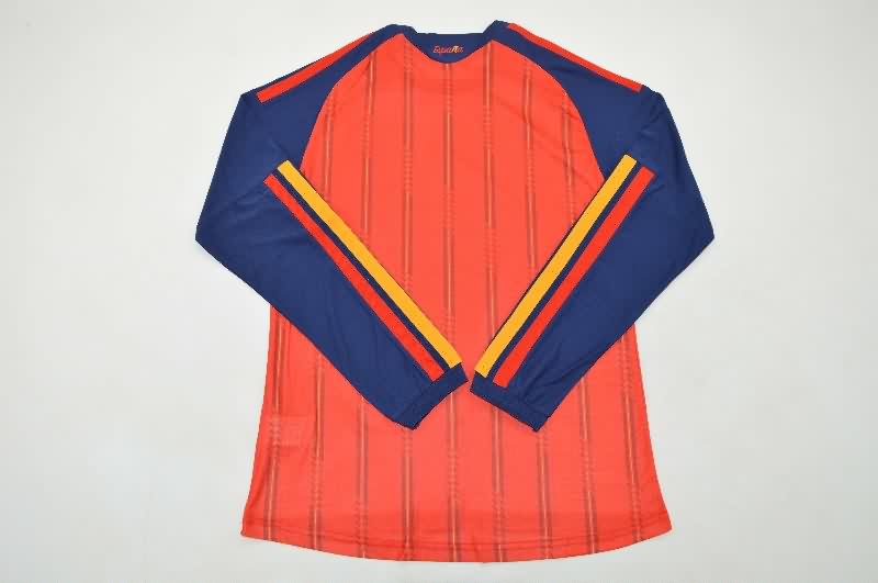 Thailand Quality(AAA) 2026 Spain World Cup Home Long Sleeve Soccer Jersey (Player)