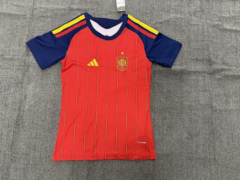 Thailand Quality(AAA) 2026 Spain World Cup Home Women Soccer Jersey Thailand Quality(AAA) 2026 Spain World Cup Home Women Soccer Jersey