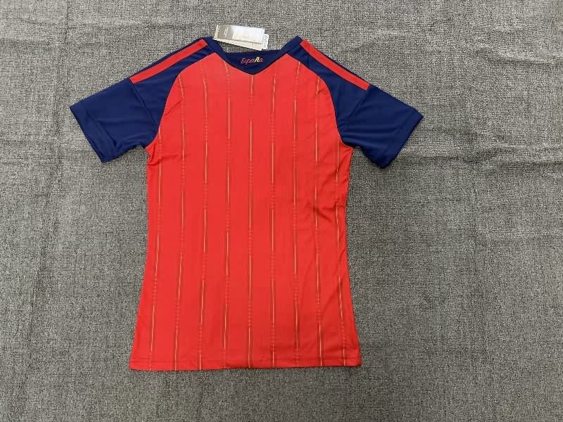 Thailand Quality(AAA) 2026 Spain World Cup Home Women Soccer Jersey