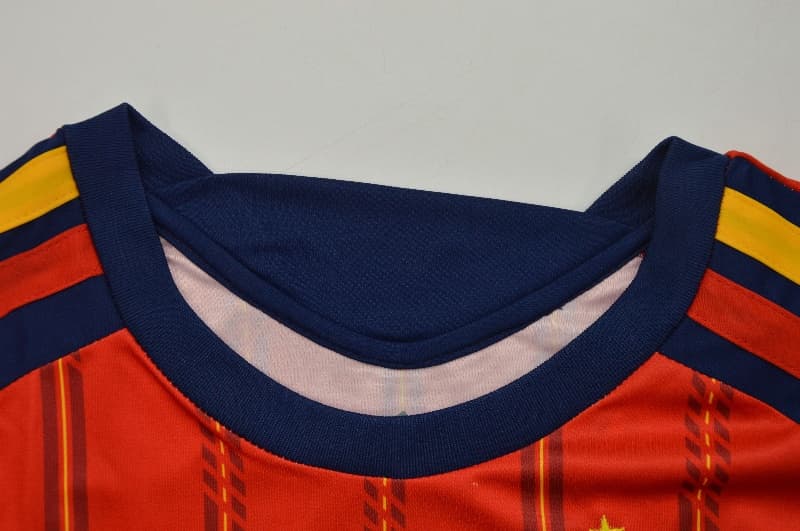 Thailand Quality(AAA) 2026 Spain World Cup Home Women Cropped Soccer Jersey