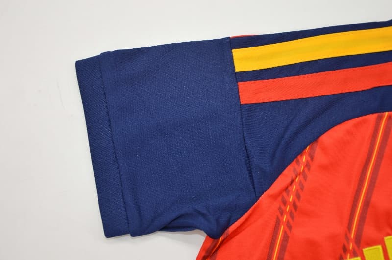 Thailand Quality(AAA) 2026 Spain World Cup Home Women Cropped Soccer Jersey