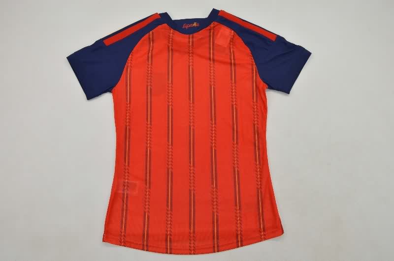 Thailand Quality(AAA) 2026 Spain World Cup Home Women Soccer Jersey (Player)