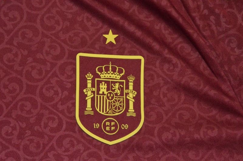 Thailand Quality(AAA) 2026 Spain Red Soccer Jersey 02