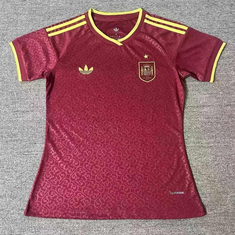 Thailand Quality(AAA) 2026 Spain Red Women Soccer Jersey Thailand Quality(AAA) 2026 Spain Red Women Soccer Jersey