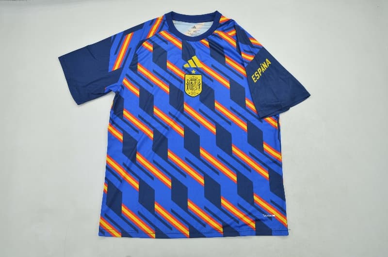 Thailand Quality(AAA) 2026 Spain Training Soccer Jersey 03