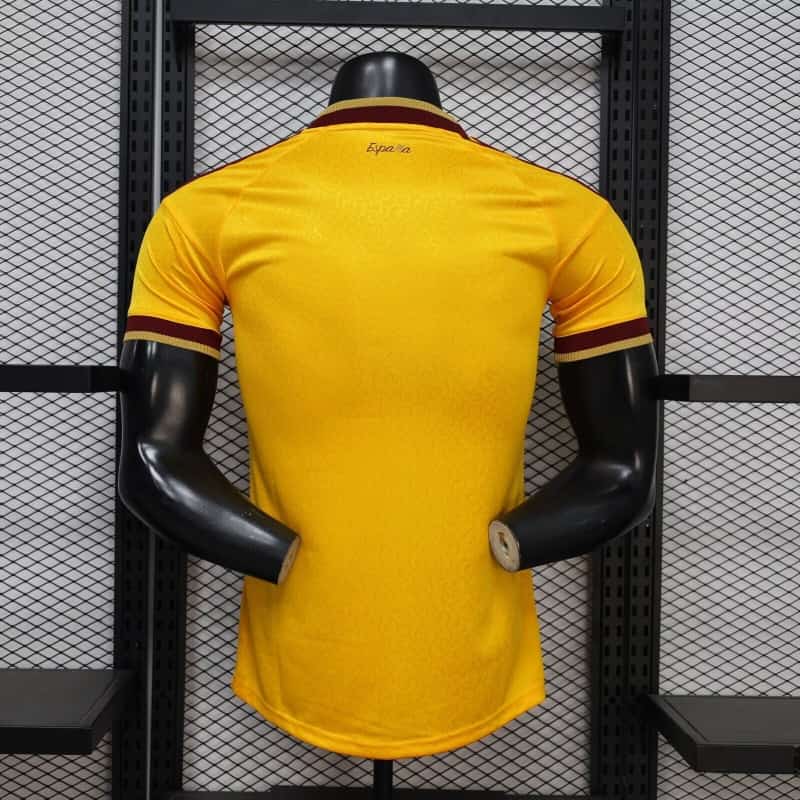 Thailand Quality(AAA) 2026 Spain Yellow Soccer Jersey (Player)