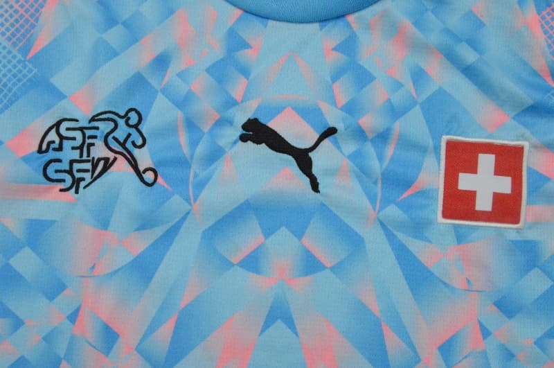 Thailand Quality(AAA) 2026 Switzerland Goalkeeper Blue Soccer Jersey