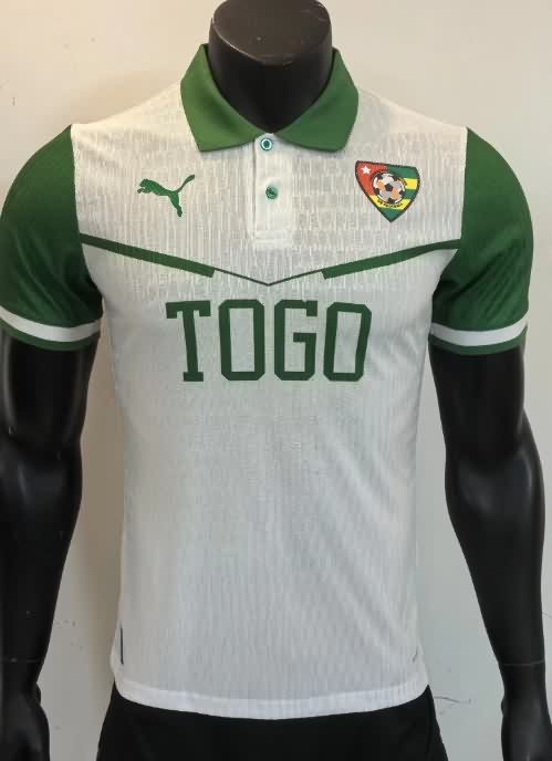 Thailand Quality(AAA) 2025 Togo White Soccer Jersey (Player) Thailand Quality(AAA) 2025 Togo White Soccer Jersey (Player)