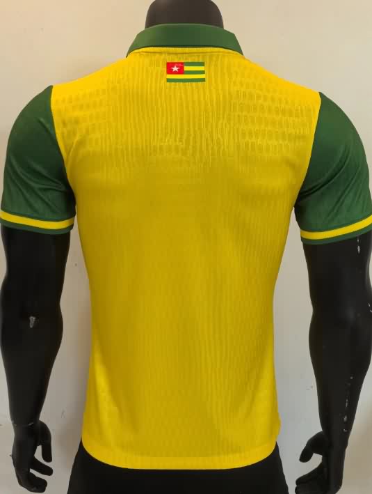 Thailand Quality(AAA) 2025 Togo Yellow Soccer Jersey (Player)