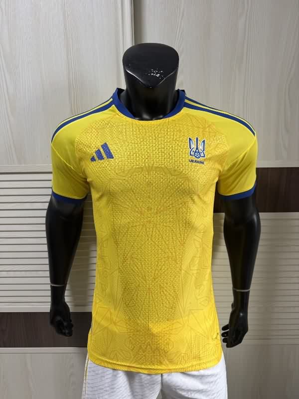 Thailand Quality(AAA) 2026 Ukraine Home Soccer Jersey (Player)