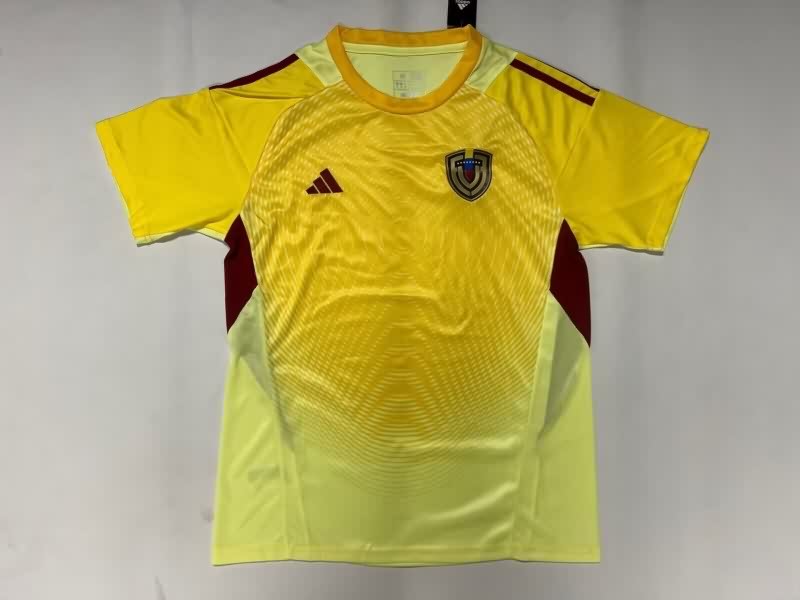 Thailand Quality(AAA) 2025 Venezuela Goalkeeper Yellow Soccer Jersey