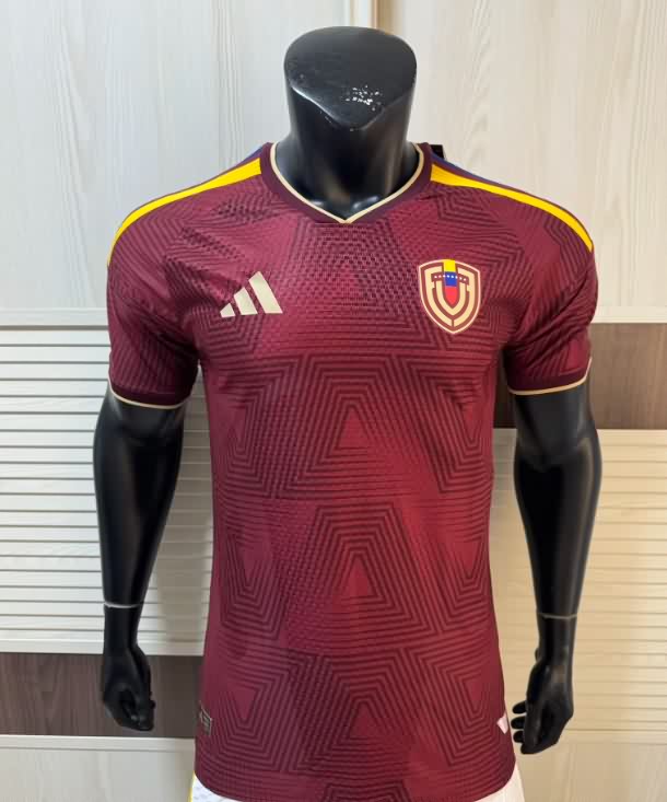 Thailand Quality(AAA) 2026 Venezuela Home Soccer Jersey (Player)