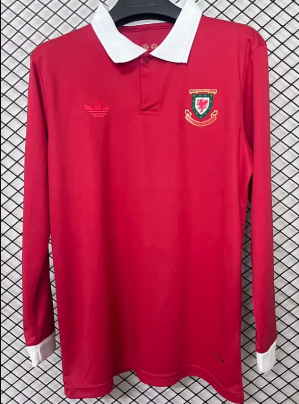 Thailand Quality(AAA) 2026 Wales 150th Anniversary Long Sleeve Soccer Jersey