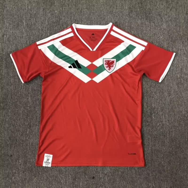 Thailand Quality(AAA) 2026 Wales Red Soccer Jersey