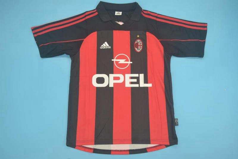 Thailand Quality(AAA) 2000/02 AC Milan Home Retro Soccer Jersey